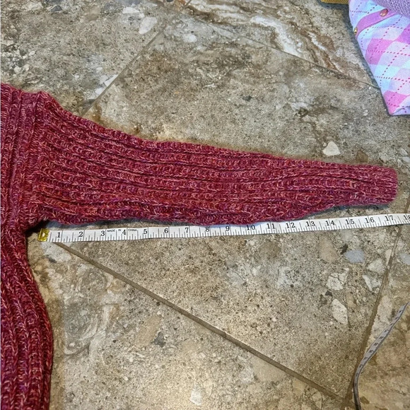 universal thread pink chunky knit sweater - Picture 5 of 6